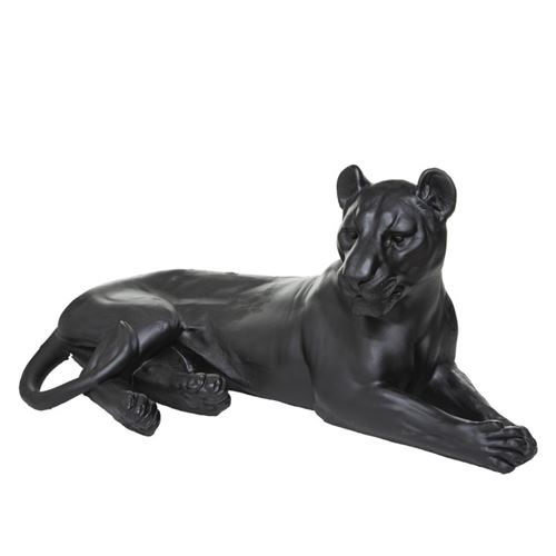 Atmosphera Noir Statue En Résine Léopard 80 Cm - Image 3