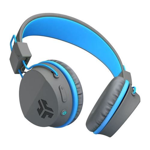 Jbuddies studio sans fil contr&ocirc;le du volume isolation acoustique cuir bleu