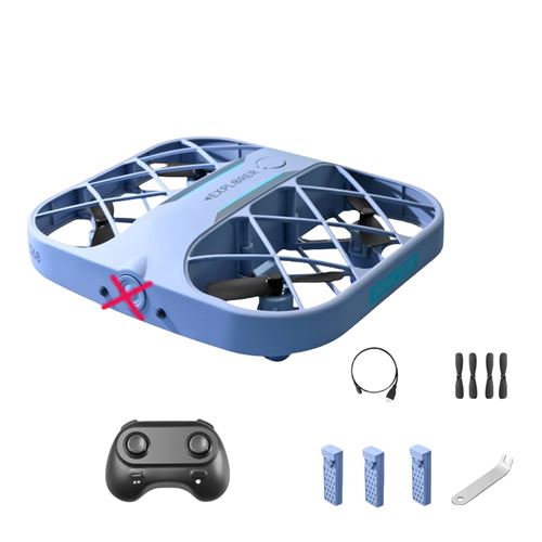 Drone SZSMART Bleu télécommandé sans caméra Autonomie de la batterie 8 Min