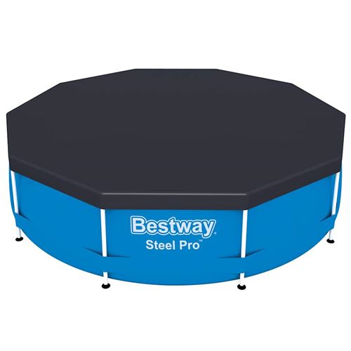 Non Communiqué Bestway Couverture De Piscine Flowclear 305 Cm, Couverture De Sécurité De Piscine,,, Couverture De Piscine Hors Sol 3202466