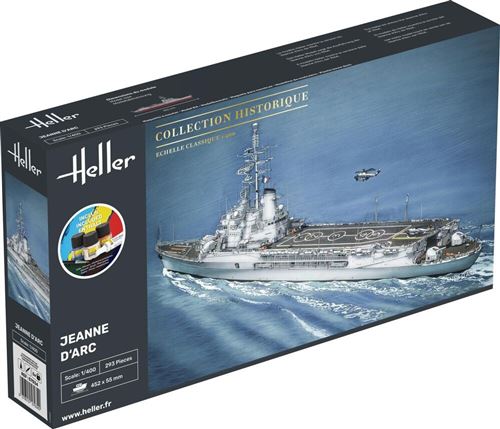 Heller Maquette Bateau Porte-Hã©Licoptã¨Res : Starter Kit : Jeanne D'arc - Image 2