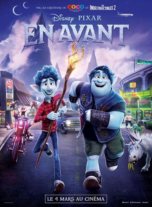 Affiche de Cinéma Originale - En Avant (Onward) - 2020 - Disney / Pixar - 116x158cm État correct - N/A reconditionné disponible sur Fnac