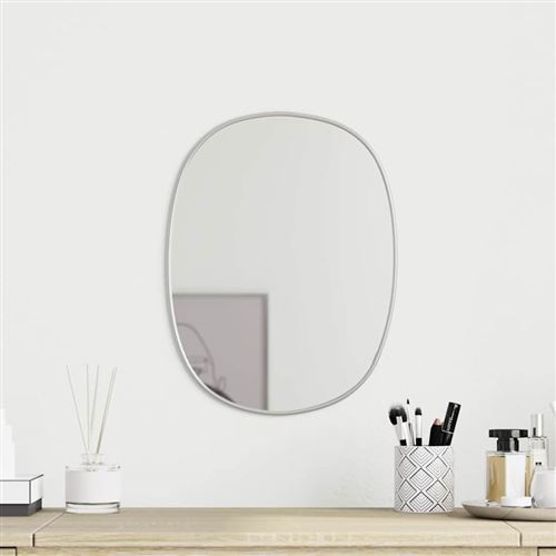 vidaXL Miroir mural Argenté 30x25 cm