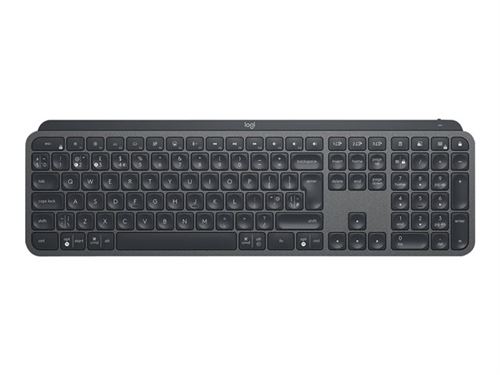 Logitech Clair Mx Keys For Business - Clavier - Rétroéclairé - Sans Fil - Bluetooth, 2.4 Ghz - Qwerty - R.-U. - Graphite - Image 4