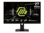 MSI MAG 274QRF QD E2 - Écran LED - jeux - 27" - 2560 x 1440 WQHD @ 180 Hz - Fast IPS - 400 cd/m² - 1000:1 - DisplayHDR 400 - 1 ms - casque - noir métallisé