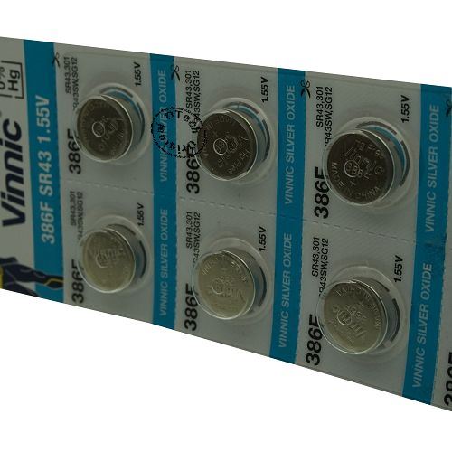 Pack de 10 piles Vinnic compatible avec ENERGIZER 301 MD - Otech