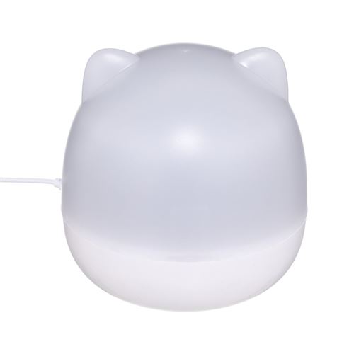 Veilleuse Rotative Chat Blanc Atmosphera cr&eacute;ateur d'int&eacute;rieur - Blanc