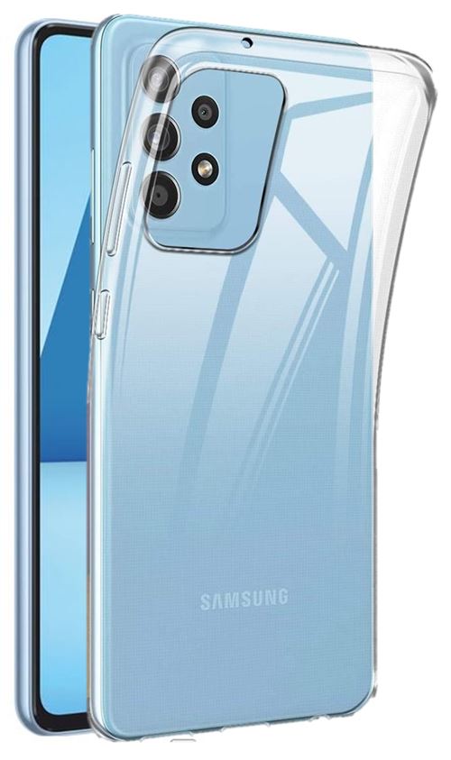 Coque pour Samsung Galaxy A53 5G Haute Transparente Silicone en Gel TPU  Souple et 2 × Verre trempé Film Protection écran pour Samsung Galaxy A53 5G  - Anti Rayures