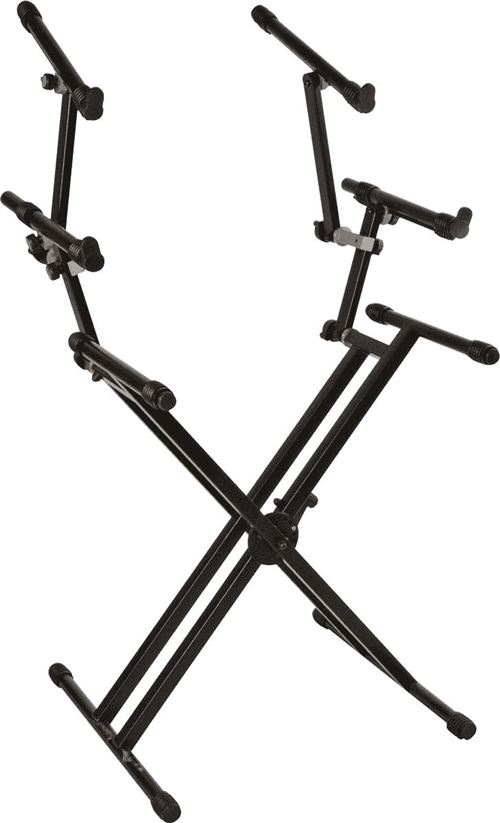 Non Communiqué Stand Clavier Quiklok Ql723 X Double Avec Trois Niveaux