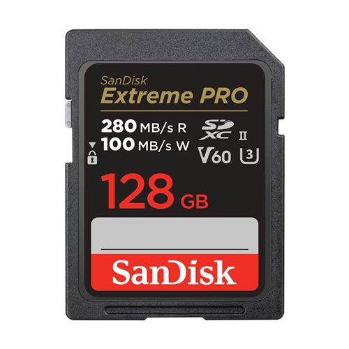 Carte mémoire SD SanDisk Extreme PRO SDXC UHS-II 128 Go