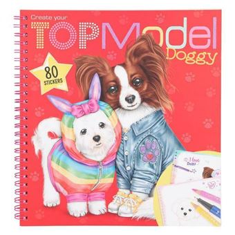 TOPModel Album à colorier Doodle avec set stylos pas cher 
