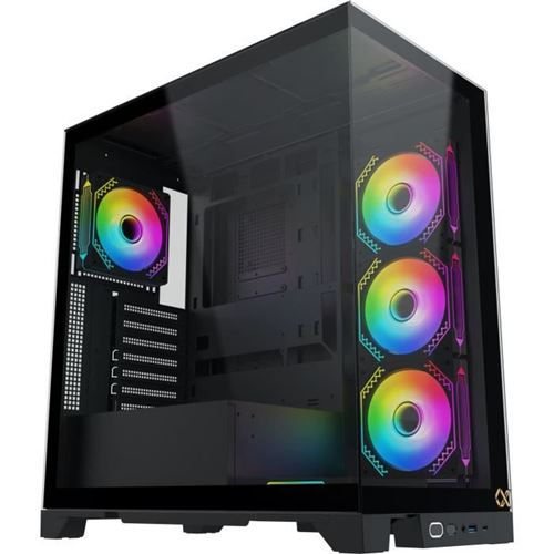 Boîtier Pc - Xigmatek - Endorphin Ultra (Noir) - Moyen Tour - Format Atx - Ventilateurs Led A-Rgb