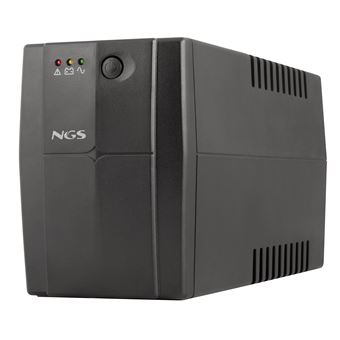 NGS Fortress 900 V3 - Onduleur - offline, AVR, 2 x schuko plugs - CA 230 V - 360 Watt - 600 VA - 7 Ah - connecteurs de sortie : 2 - noir - 1