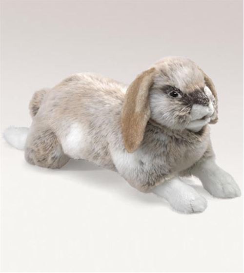Peluche marionnette lapin aux longues oreilles 43 cm de la marque Folkmanis