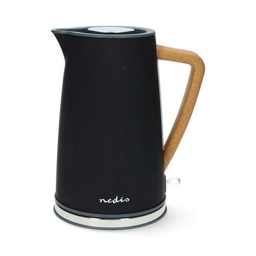 Nedis Noir Bouilloire Électrique 1.7L Douce Au Toucher 2200W Avec Contrôleur Strix - Image 3