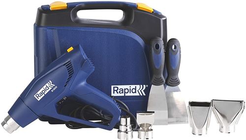 Non Communiqué Pistolet À Air Chaud 1800W Coffret Avec 2 Spatules Et 4 Buse Rapid 252673