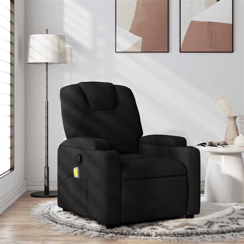 VIDAXL - Fauteuil de massage - Inclinable - Noir - Image 2