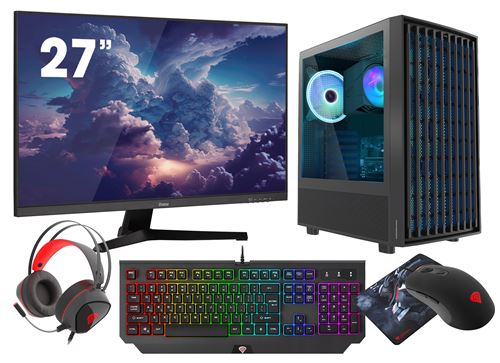VIST Gaming Ryzen 5 5600G - RAM 16Go - RX VEGA7 - SSD 1To M.2 - WIFI - 27 - Windows 11 Pro