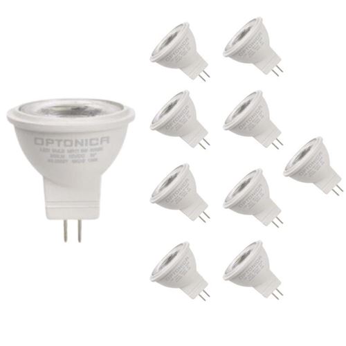 Ampoule LED GU4 / MR11 3W 12V (Pack de 10) - Blanc Froid 6000K - 8000K - SILAMP