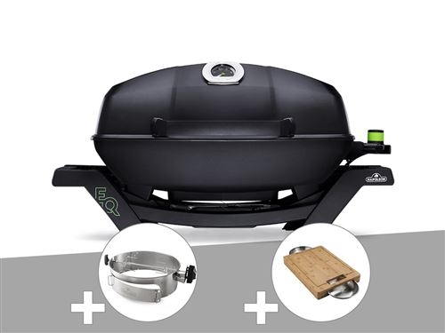 Non Communiqué Barbecue Électrique Napoléon Travel Q Pro285e + Rôtissoire + Planche À Découper