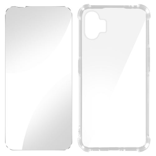 Pack Protection pour Nothing Phone 1 Coque Renforcée + Verre Trempé Avizar Transparent