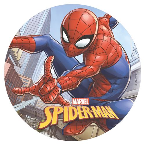 disque azyme 20cm spiderman - Coloris : Jaune114367