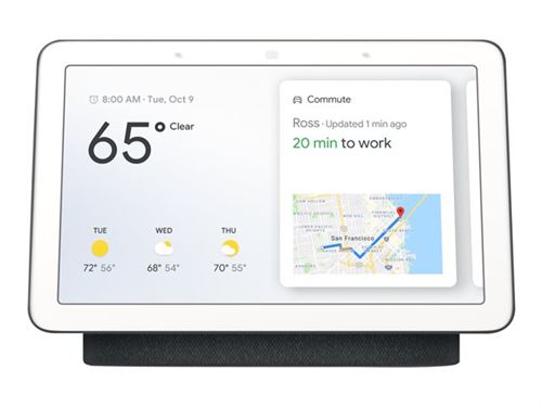 Google Nest Hub - Affichage Intelligent - LCD De 7" - Sans Fil - Ieee 802.11B/G/N/Ac, Bluetooth - Charbon