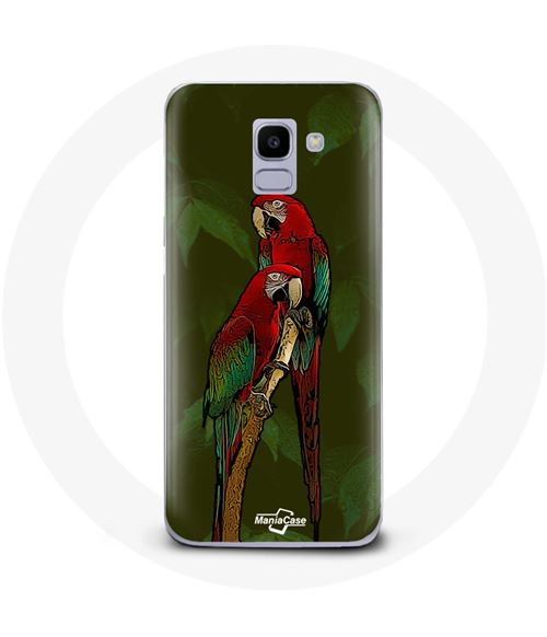 Coque pour Samsung Galaxy A8 2018 Pionus Perroquet Rouge Maniacase
