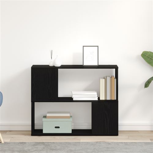 VIDAXL Meuble TV blanc  80x24x63 cm en bois d'ing&eacute;nierie