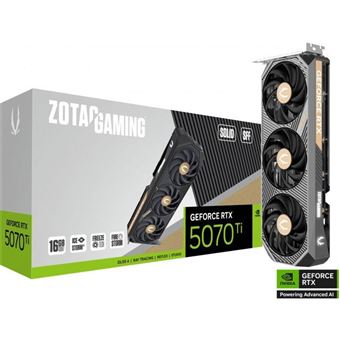 Carte graphique - ZOTAC - GeForce RTX 5070 Ti AMP Extreme - 16 Go GDDR7 - DLSS4 - Reflex 2 - 1