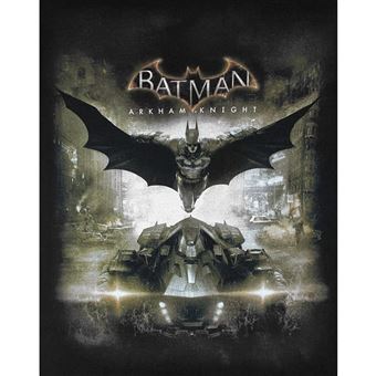 Batman T shirt Batmobile Arkham Knight Femme L Noir