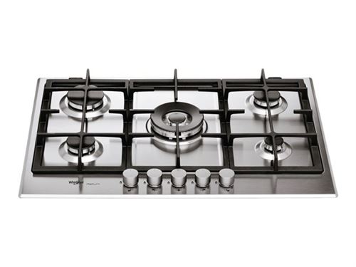 Whirlpool iXelium GMR 7522/IXL - Table de cuisson au gaz - 5 plaques de cuisson - Niche - largeur : 56 cm - profondeur : 48 cm - acier inoxydable