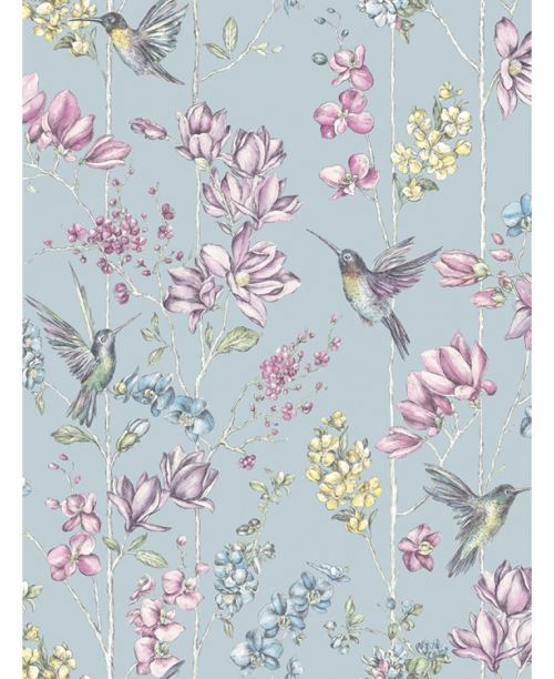 Papier peint Oeufs de canard floral Colibri Holden