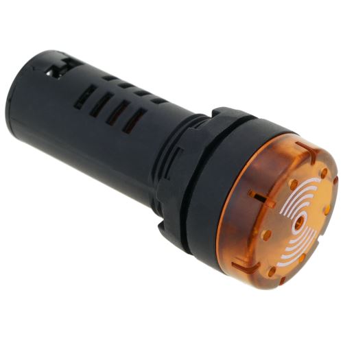 Buzzer 22mm 220 VAC pour panneaux de commande signal sonore orange