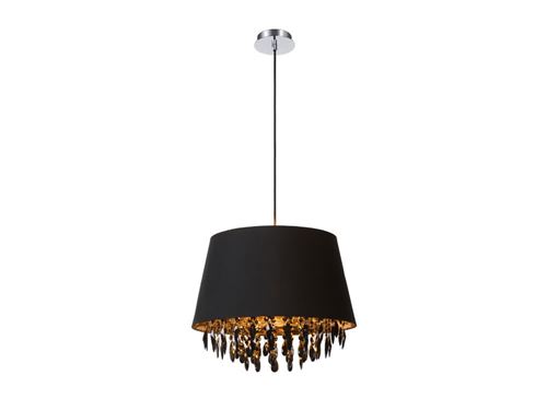 Suspension à  pampilles en coton noir diamètre 45cm DOLTI noir noir