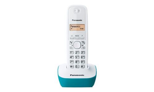 Panasonic KX-TG1611FXC - Téléphone sans fil avec ID d'appelant - DECT - blanc, bleu
