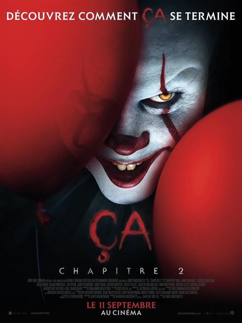 Affiche de Cinéma Originale - ça 2 - It - 2019 - Jessica Chastain - 116x156cm