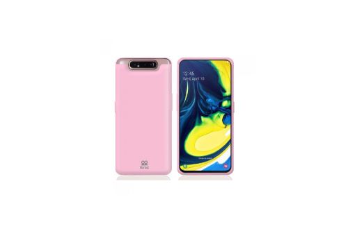 IBROZ Coque Silicone rose pour Samsung Galaxy A80