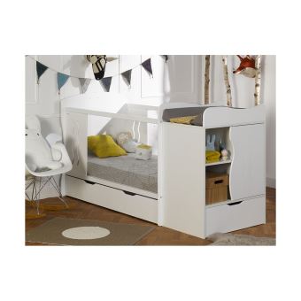 chambre évolutive bébé belem et matelas chambrekids blanc