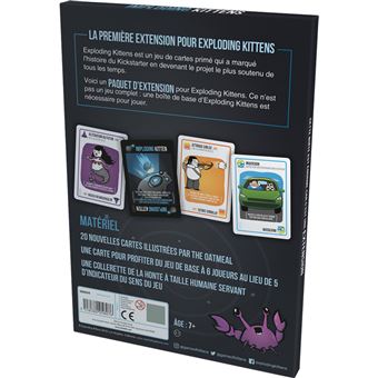 Jeu d’ambiance Asmodee Exploding kittens Imploding kittens extension