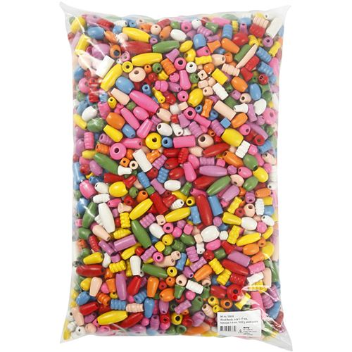Creotime perles junior 5-17 mm en bois 1000 pièces