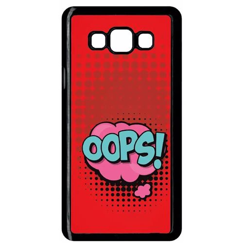 Coque Samsung Galaxy A7 Oops Fond Rouge