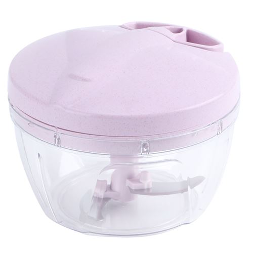 Hachoir Alimentaire Coupe-Légumes Multifonction Manuel Cuisine - Rose
