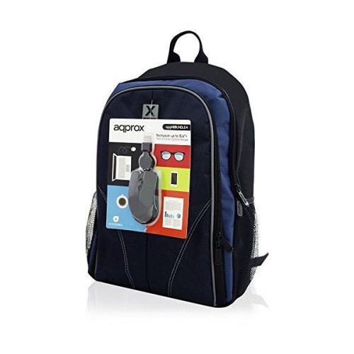 Sacoche pour Portable approx! APPNBBUNDLE4 15.6 Noir Bleu