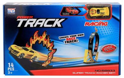 Jonotoys piste Power Trackde lancement Racing boys 14-pièces
