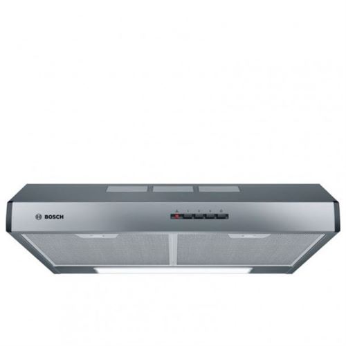 Bosch Serie 4 DUL63CC55 hotte 350 m³/h Monté au mur Acier inoxydable D - Hottes (350 m³/h, Conduit, E, E, C, 72 dB) [Classe énergétique D]