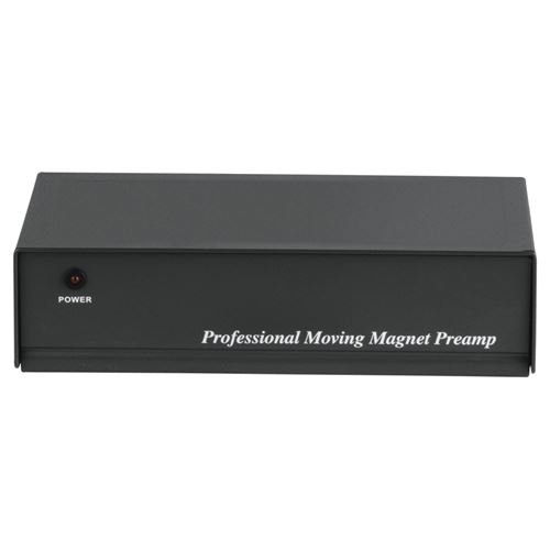 Hama Préamplificateur Phono Stéréo Pa 506 + Alimentation Secteur 230v/50 Hz, Noir