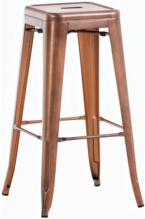 CLP Tabouret de bar 100% en métal JOSHUA , Cuivre