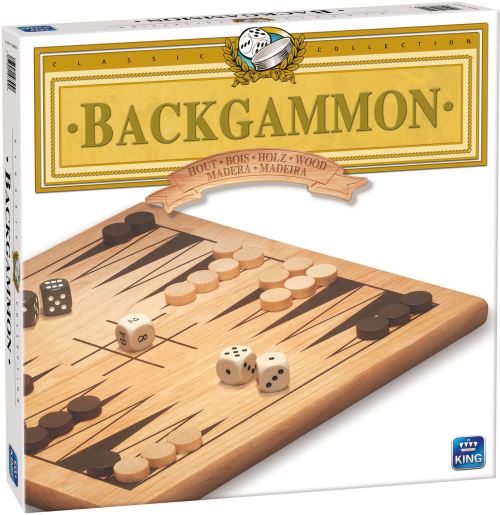 King jeu de stratégie backgammon bois