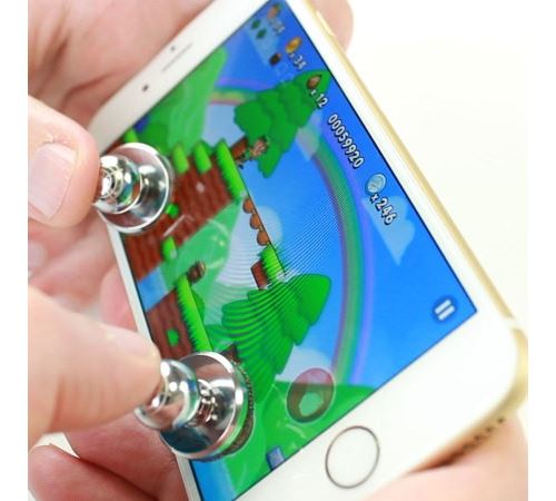 Joysticks x2 pour MOTOROLA MOTO E4 Smartphone Jeux Video Manette Ventouse Precision Universel